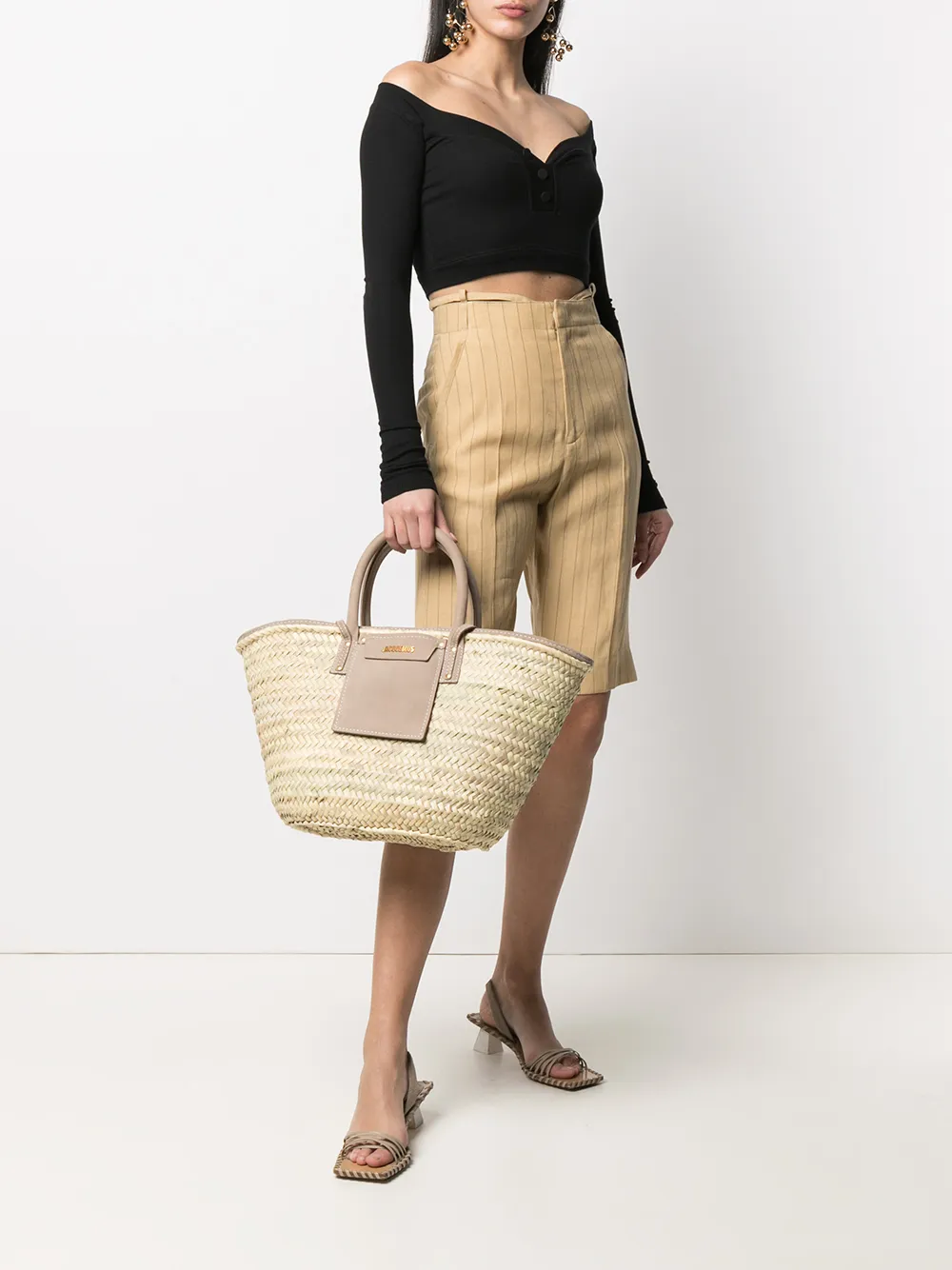 фото Jacquemus шорты в тонкую полоску
