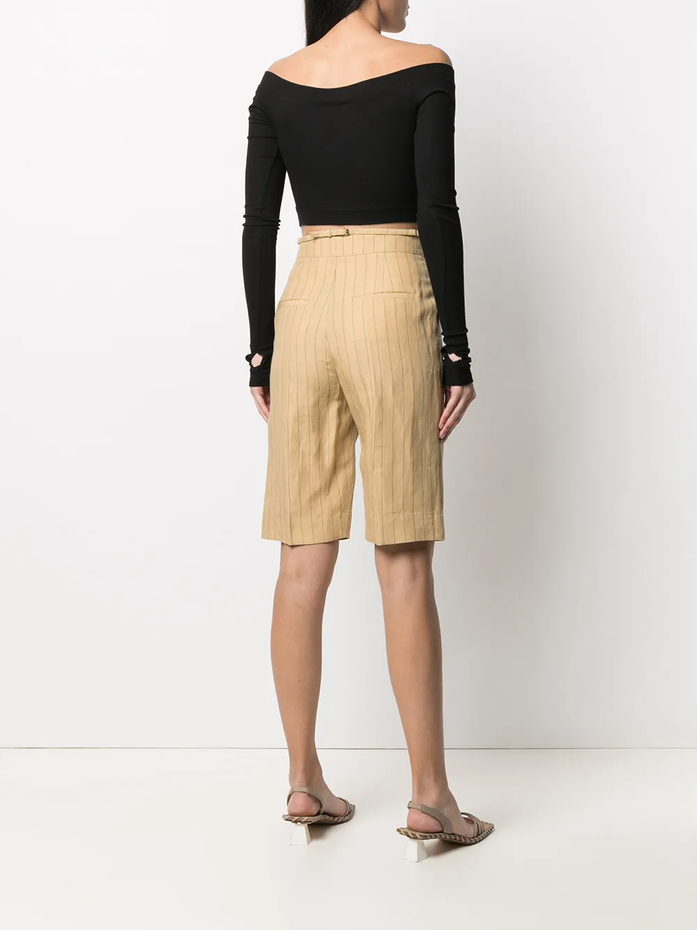 фото Jacquemus шорты в тонкую полоску