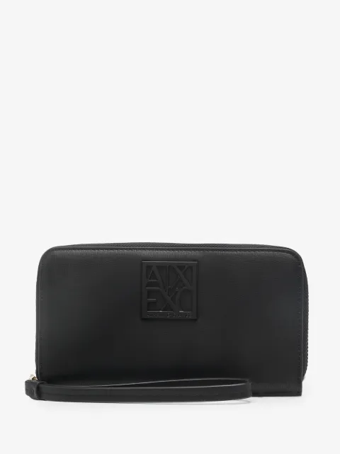 Armani Exchange logo-plaque zip-up purse