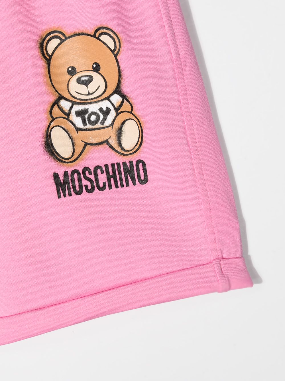 фото Moschino kids спортивные шорты teddy bear