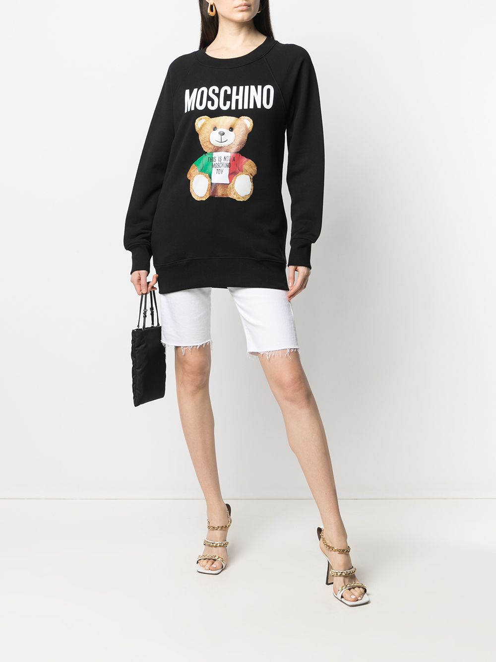 фото Moschino толстовка с принтом teddy bear