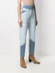 Ba&Sh Apolo high-waisted patchwork jeans