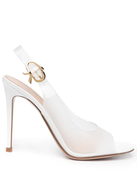 gianvito rossi bilbao leather slingback sandals