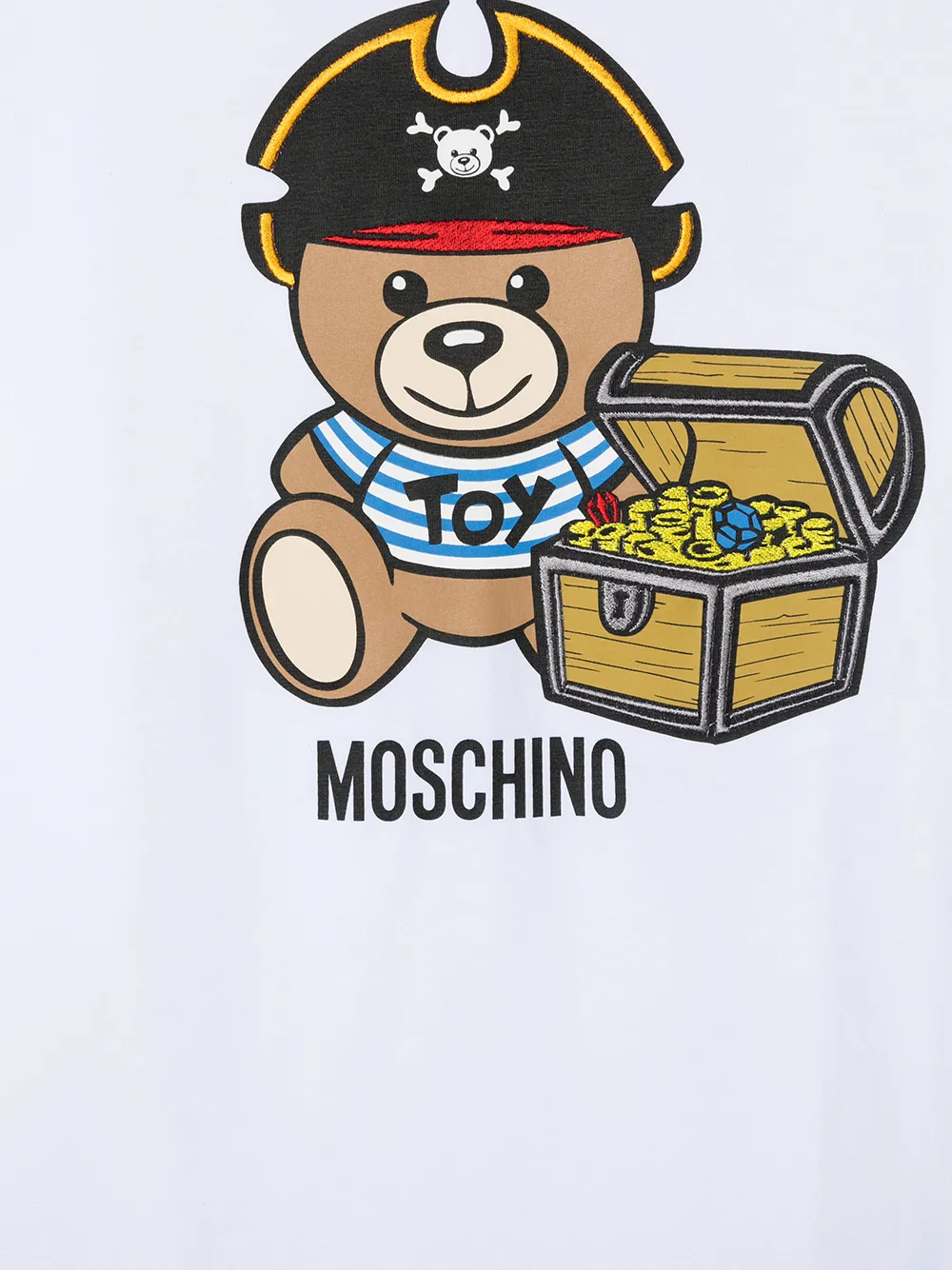 фото Moschino kids футболка toy bear treasure