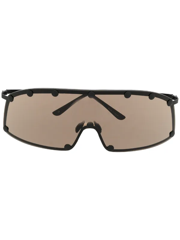 Rick Owens Performa Shielding Oversize Sunglasses - Farfetch