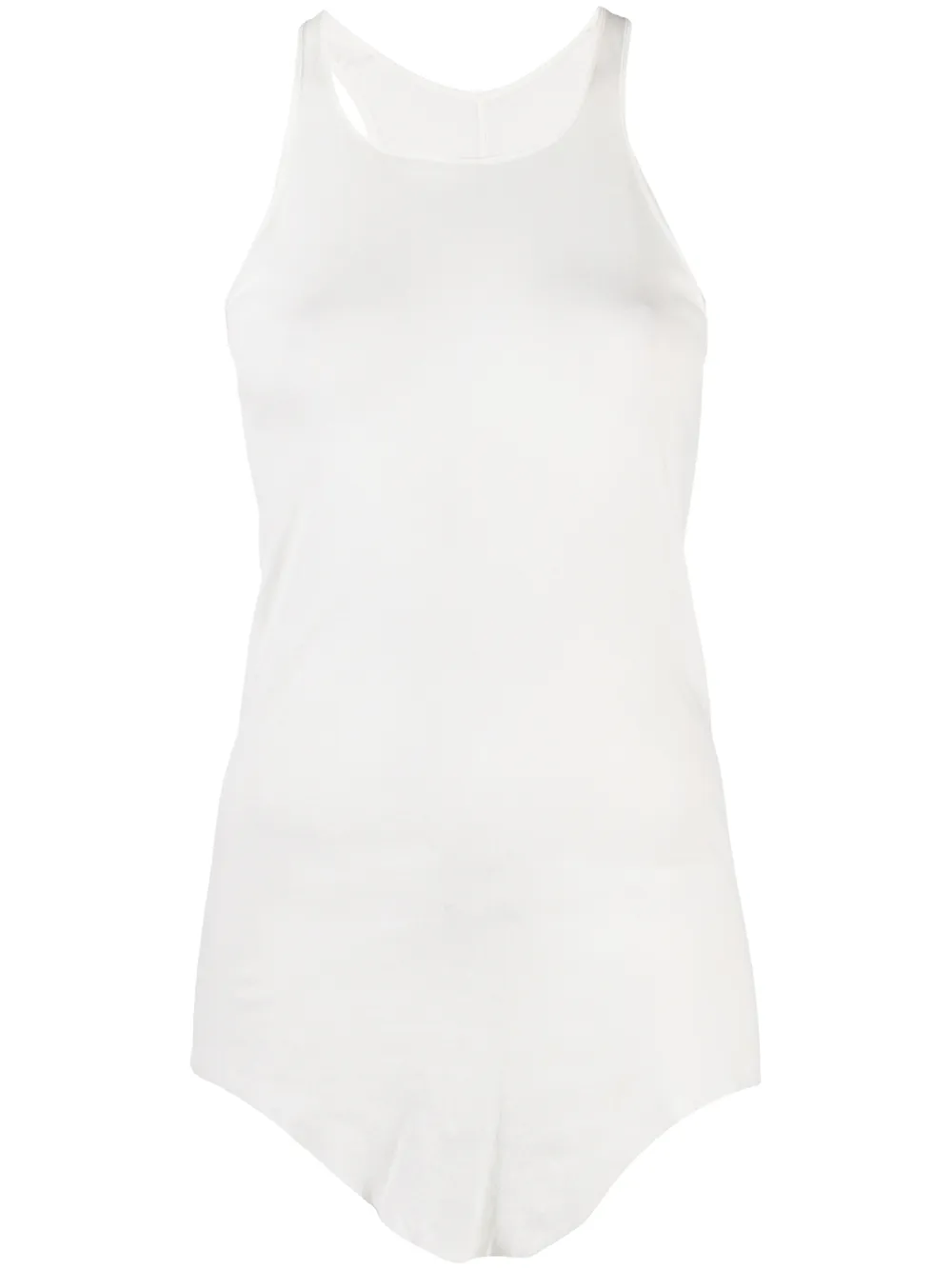 

Rick Owens camiseta con dobladillo redondeado - Blanco