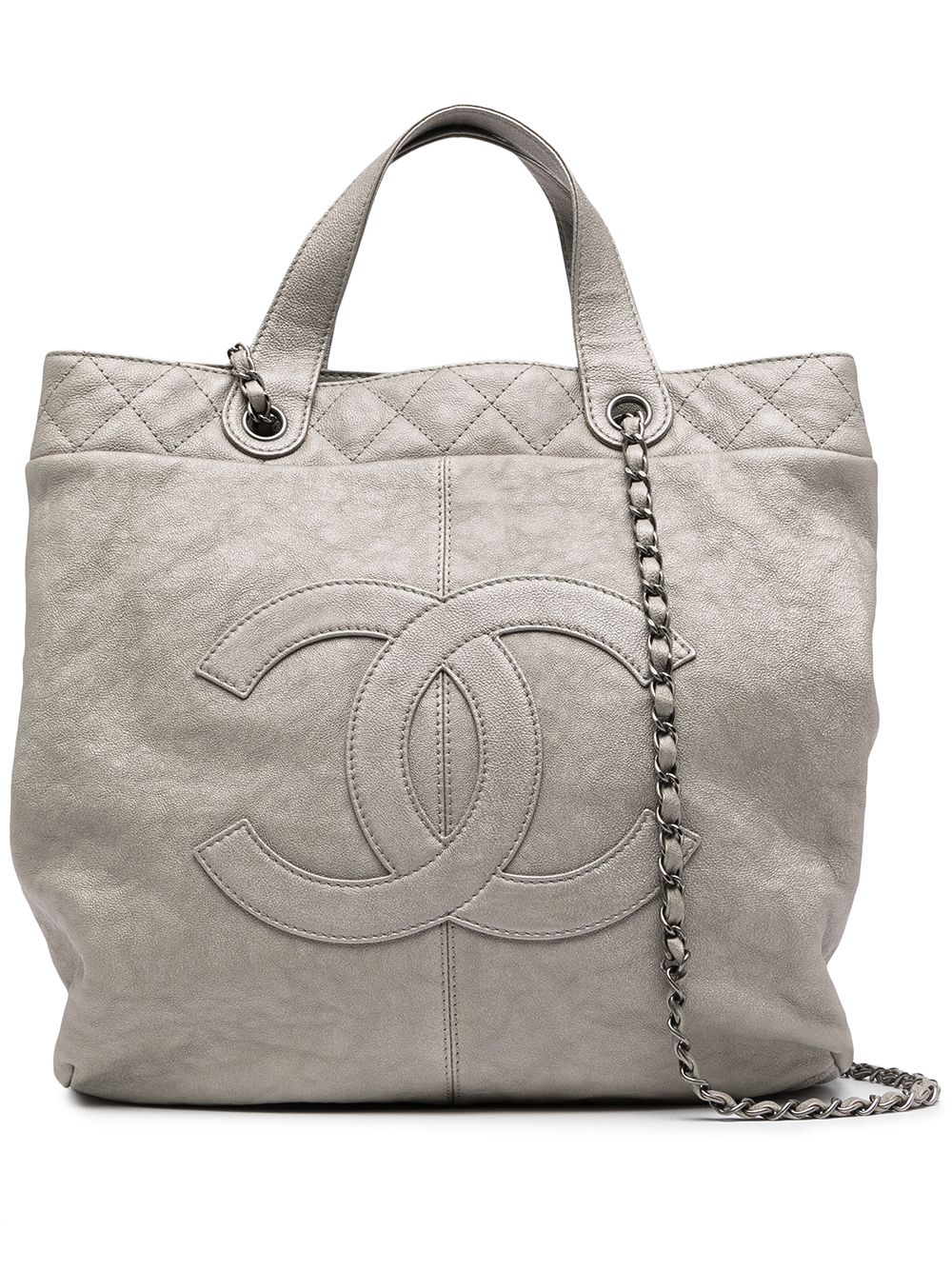 фото Chanel pre-owned сумка-тоут с логотипом cc