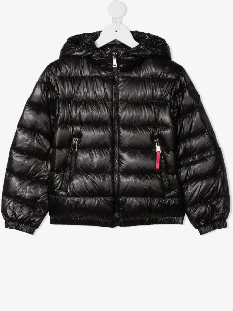 Moncler Enfant padded hooded jacket