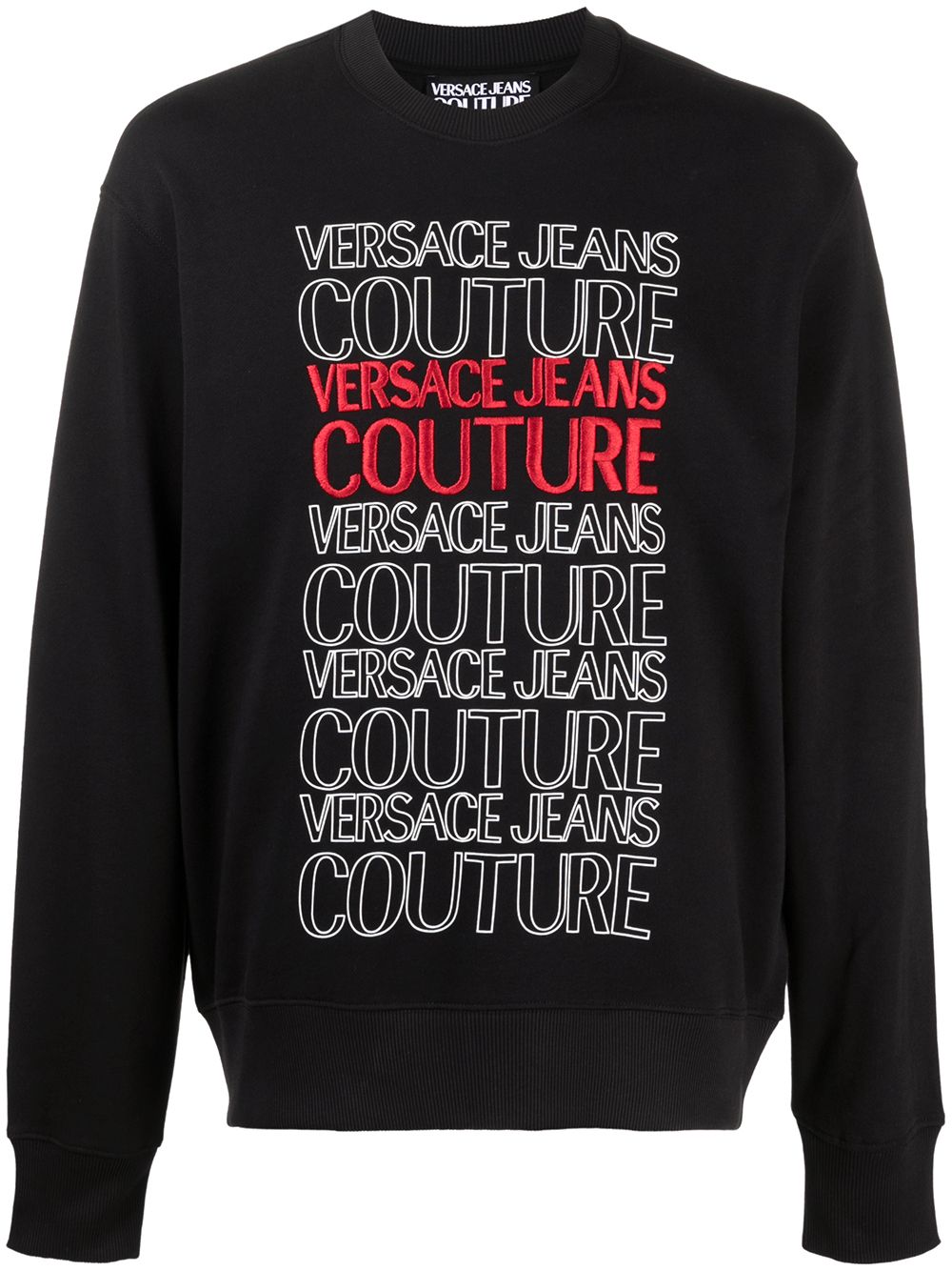 фото Versace jeans couture толстовка с круглым вырезом и логотипом