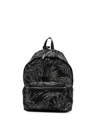 Saint Laurent Palm Tree Logo Bag in Black