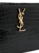 Saint Laurent Uptown crocodile-embossed pouch