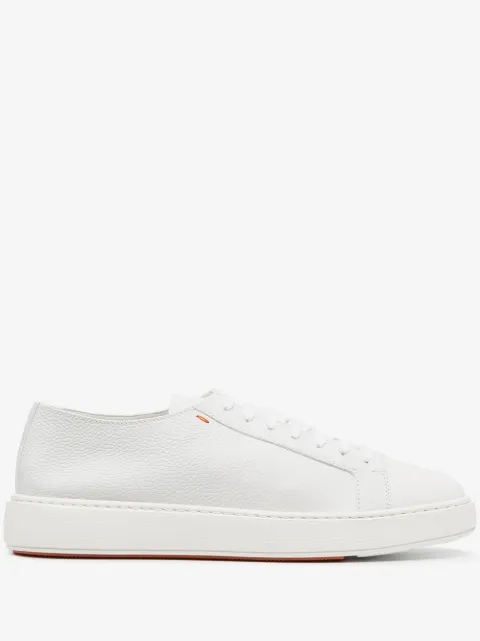 Santoni Grey Lace Up Sneakers