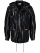 Image 1 of Saint Laurent crinkle-effect tie-dye windbreaker jacket