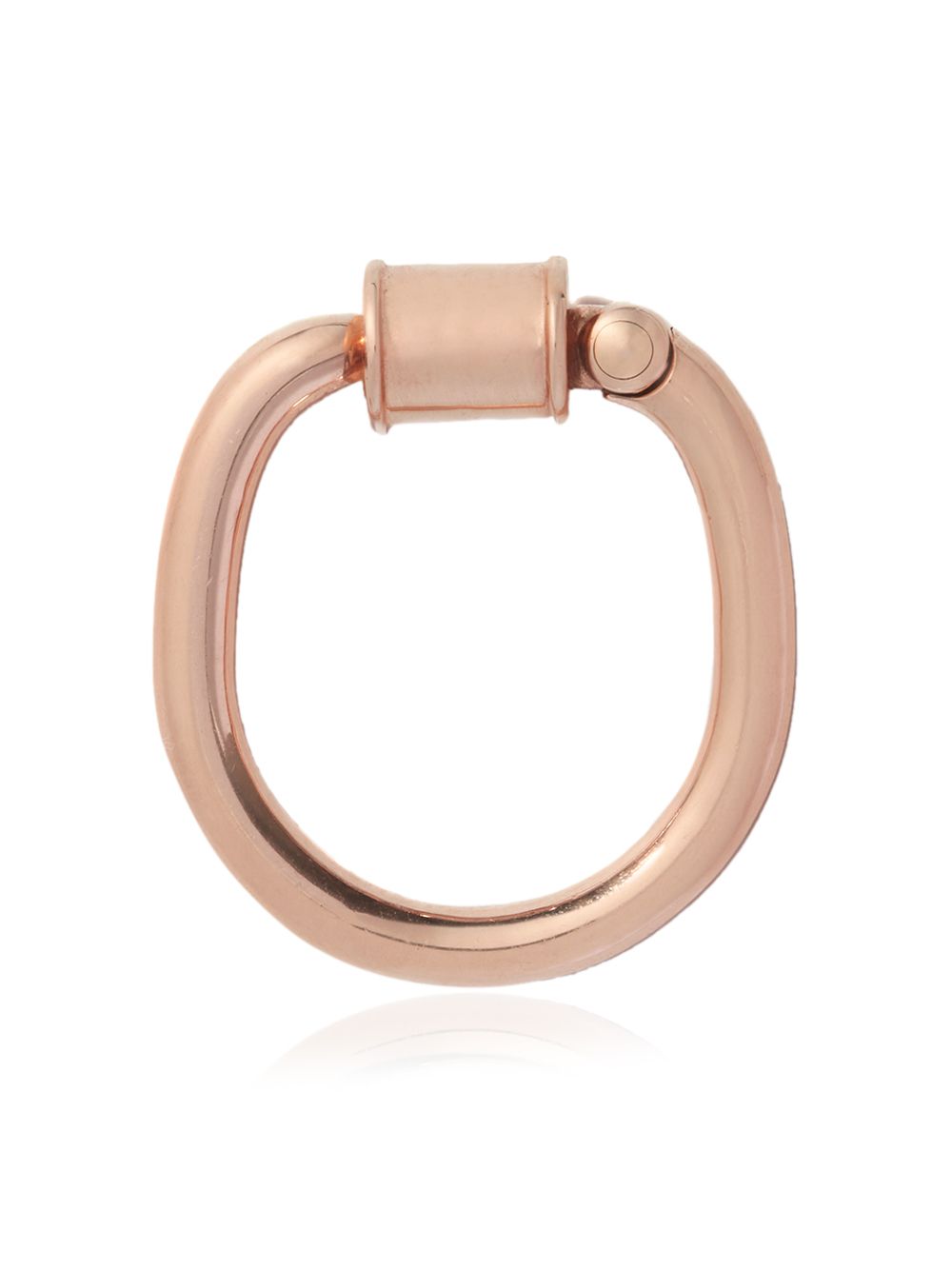 фото Marla aaron кольцо trundle lock из розового золота