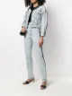 Image 2 of Alexander Wang peak-lapels cropped denim jacket