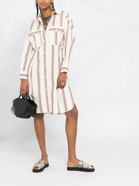 Isabel Marant Ãtoile vertical-stripe Pattern Dress - Farfetch