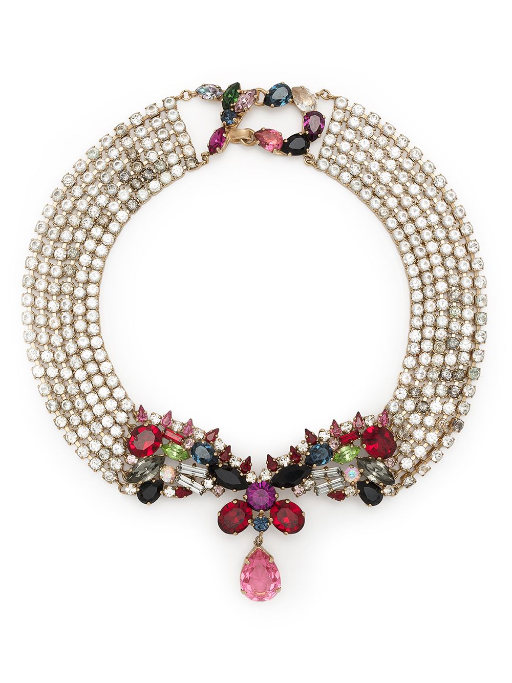 фото Christian lacroix pre-owned 1990s crystal-embellished necklace