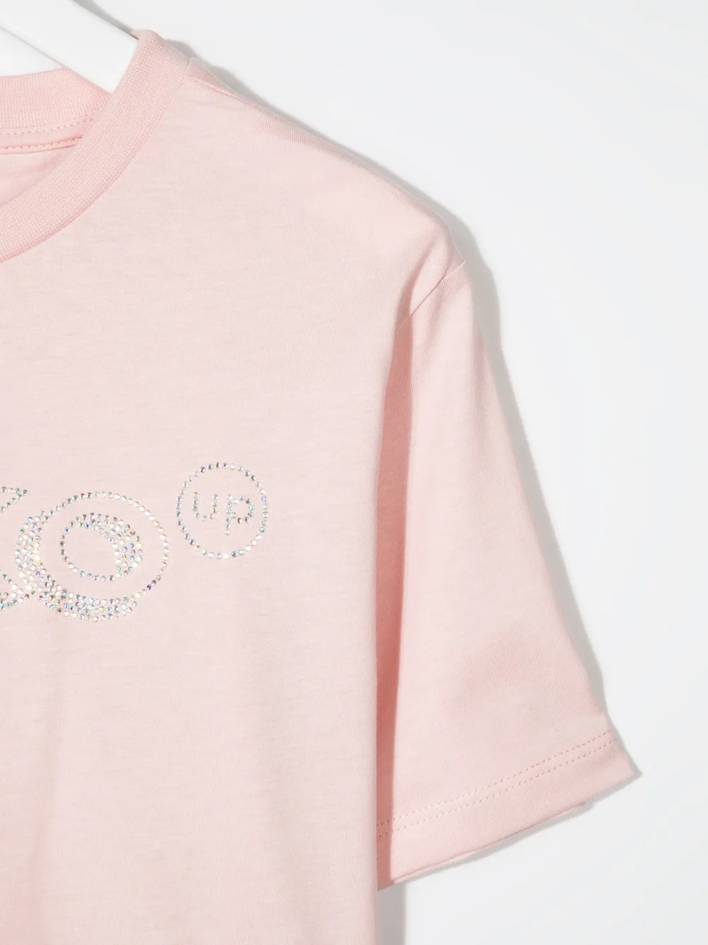 фото Pinko kids футболка с логотипом из блесток