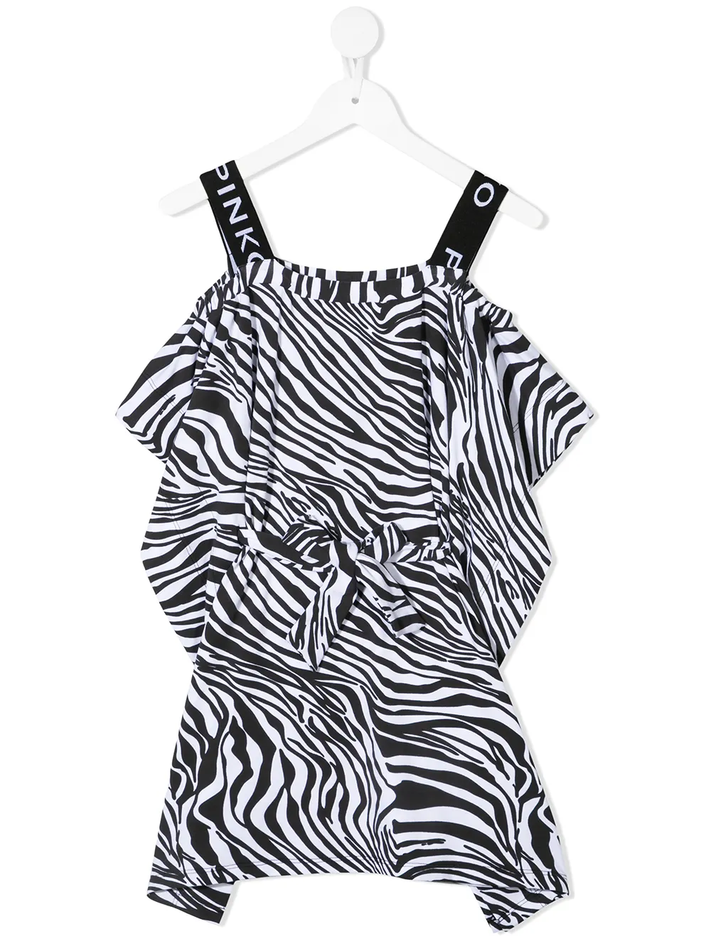 фото Pinko kids платье с зебровым принтом