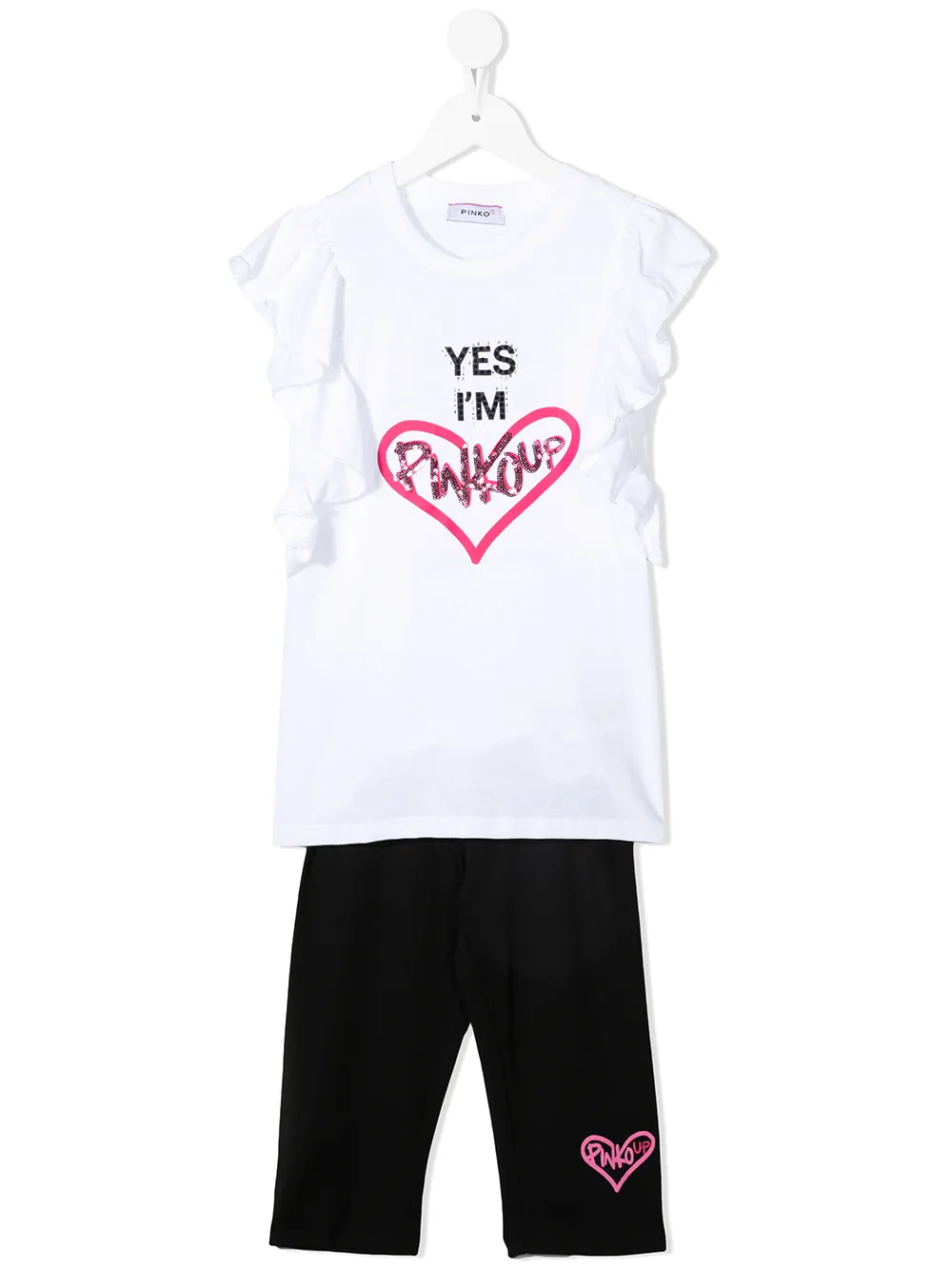 фото Pinko kids спортивный костюм с логотипом и блестками