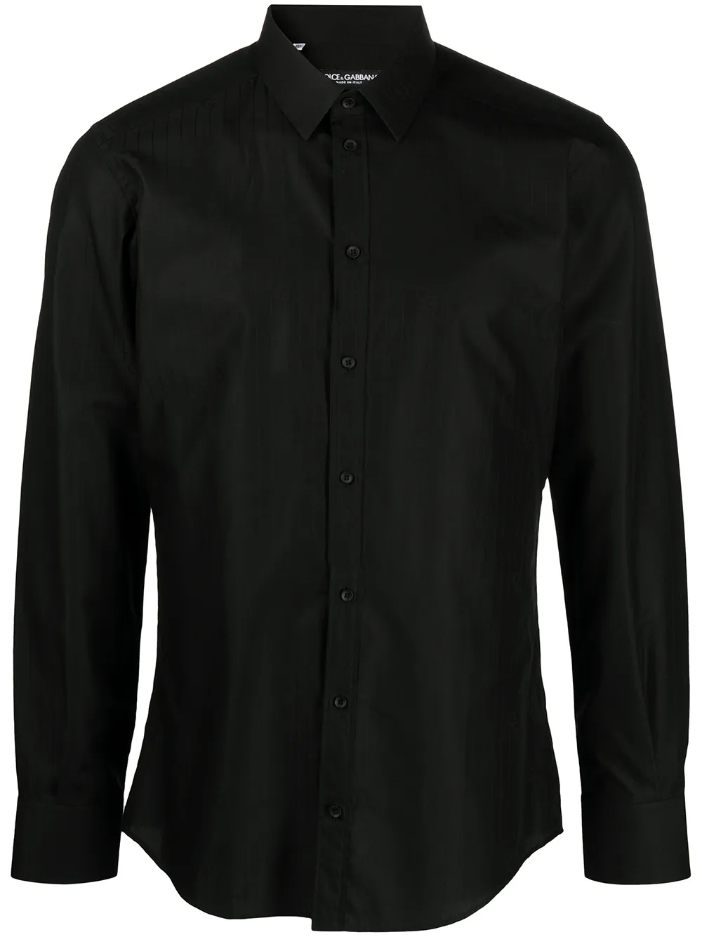 

Dolce & Gabbana camisa a rayas diplomáticas - Negro