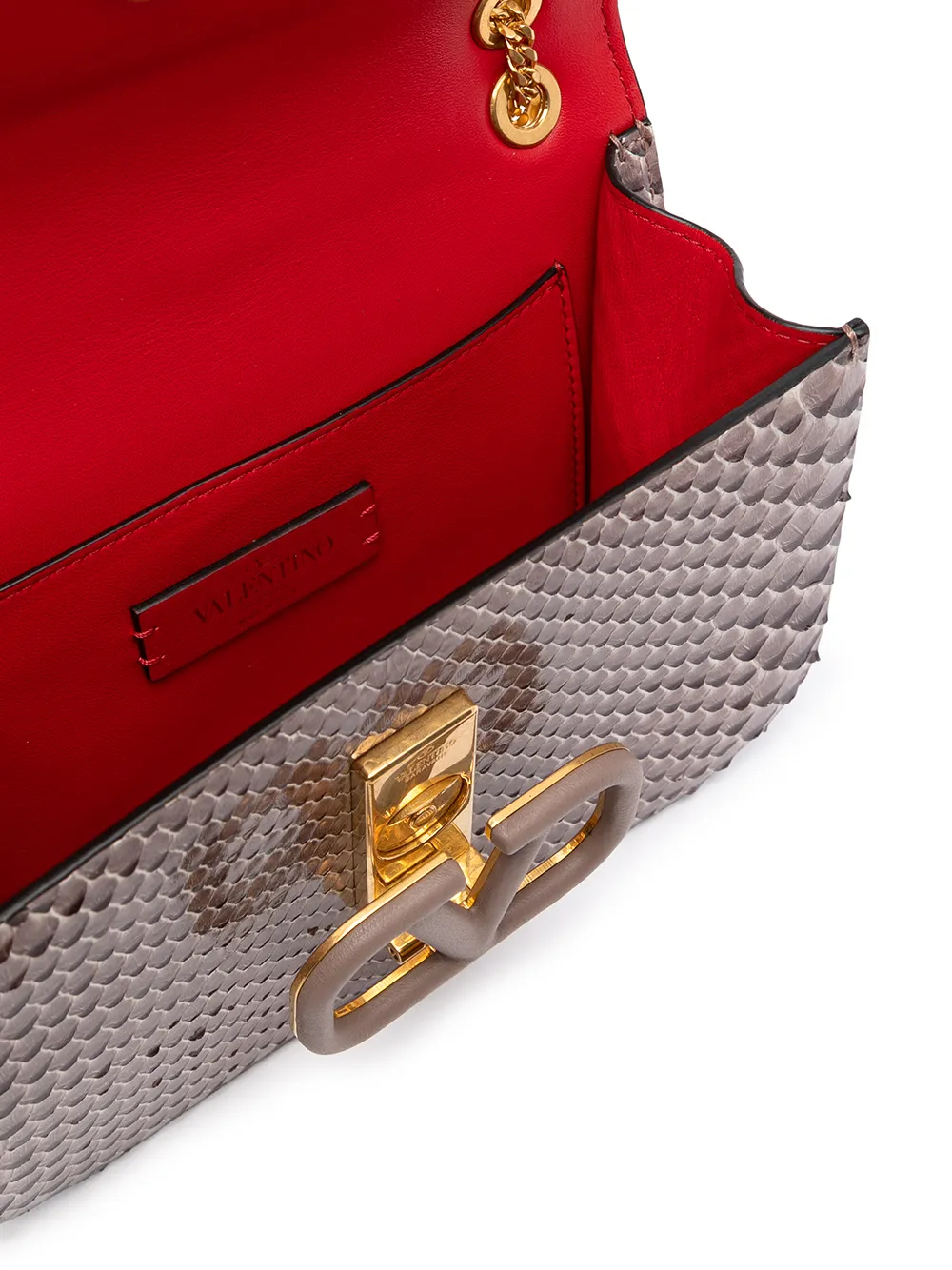 фото Valentino garavani сумка через плечо vsling со змеиным принтом