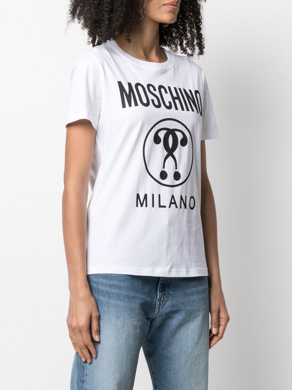 фото Moschino футболка с логотипом question mark