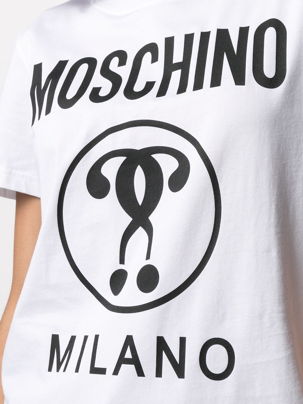 фото Moschino футболка с логотипом question mark