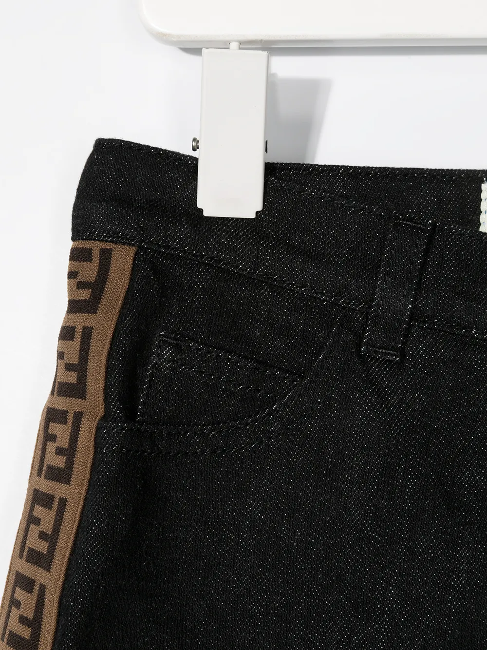 фото Fendi kids джинсовые шорты с монограммой