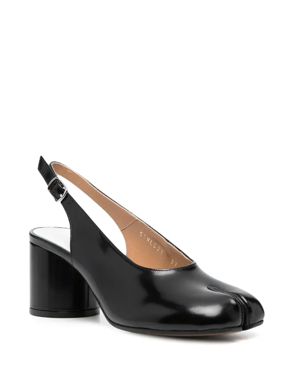 Maison Margiela Escarpins Tabi 60 Mm a Bride Arriere Noir FARFETCH FR