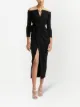 Image 2 of Oscar de la Renta rose detail off-shoulder dress