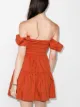 STAUD Vestido Elio ombro a ombro