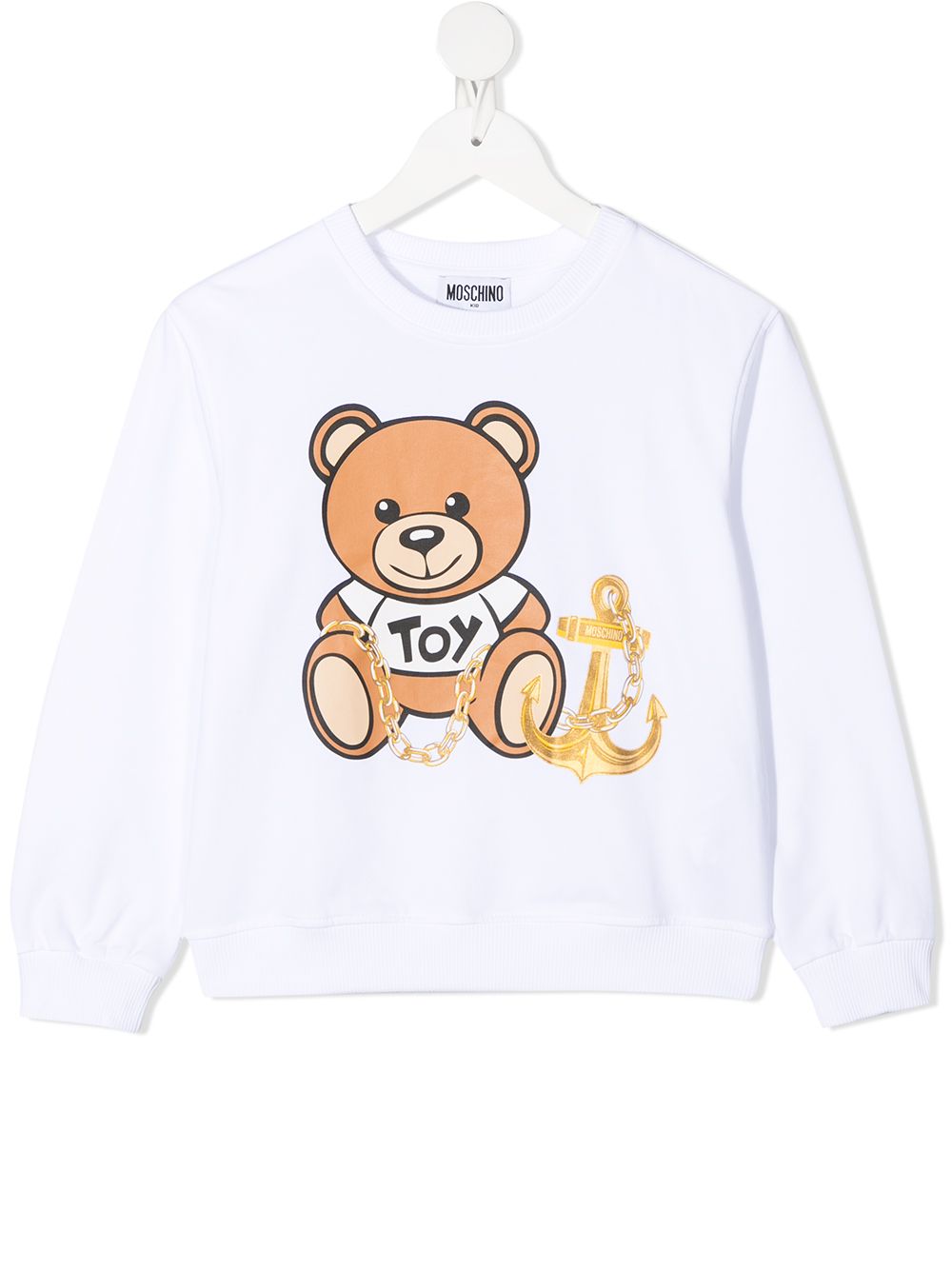 фото Moschino kids толстовка с принтом teddy