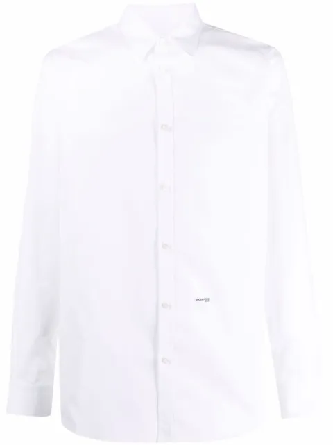 DSQUARED2 embroidered-logo detail shirt