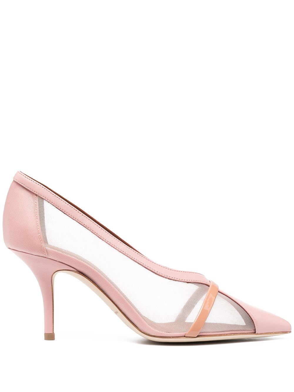 Malone Souliers Brook Mesh-panelled Pumps In Pink