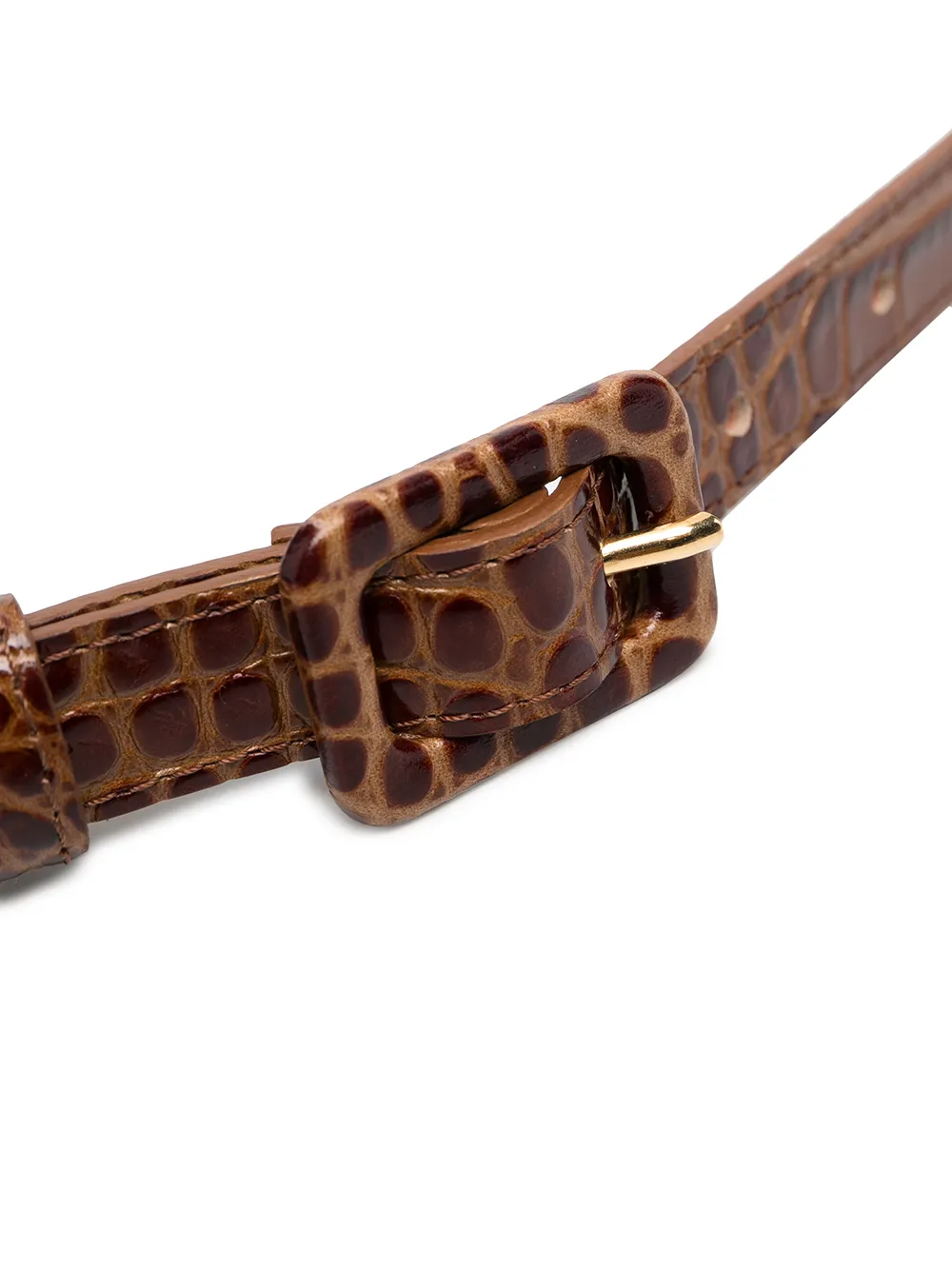 фото Agnona ремень с тиснением под крокодила