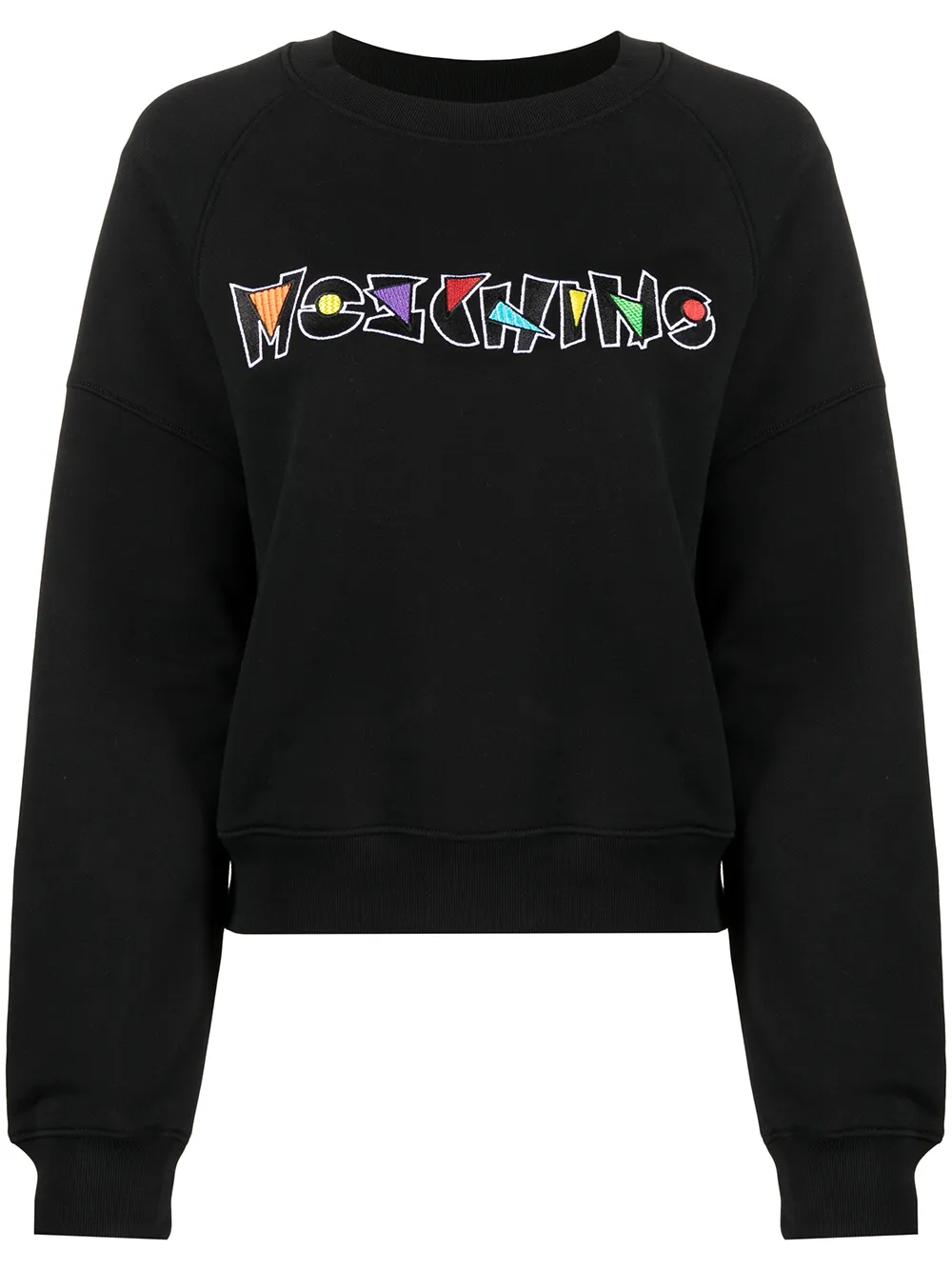 фото Moschino толстовка с круглым вырезом и логотипом