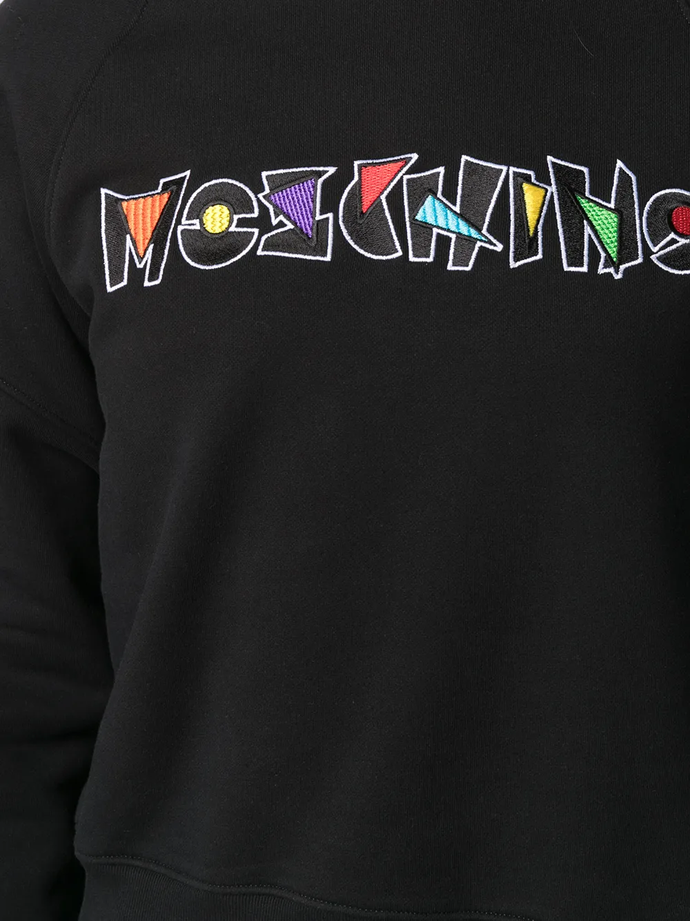 фото Moschino толстовка с круглым вырезом и логотипом