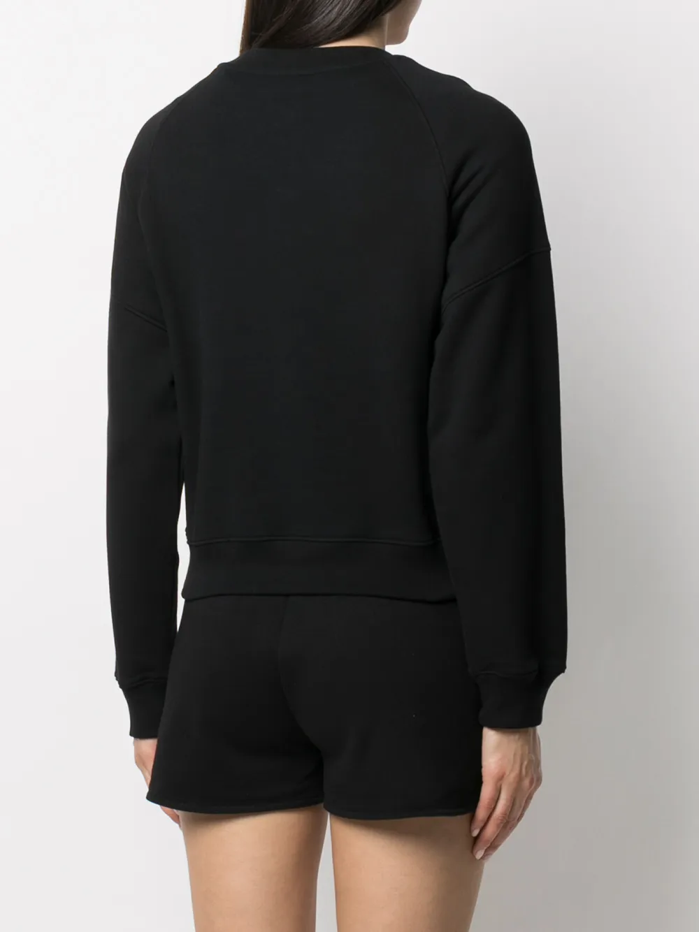 фото Moschino толстовка с круглым вырезом и логотипом