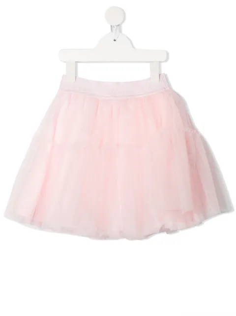 Monnalisa logo-waistband tutu skirt