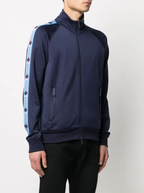 Shop Dsquared2 Retro Tape zip-up track 