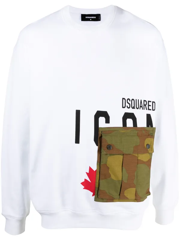 dsquared2 logo print sweatshirt