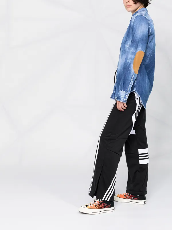 Dsquared2 distressed-effect button-down 