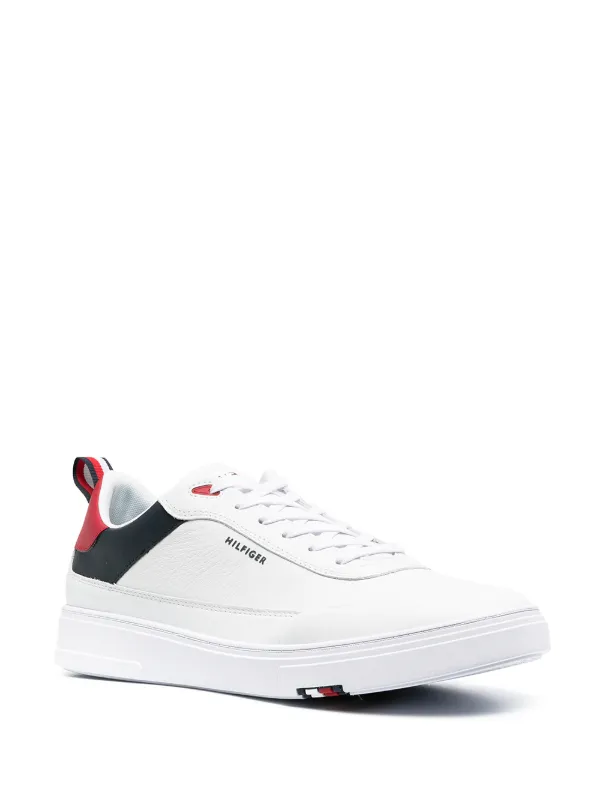 Tommy Hilfiger white TH Modern leather low-top sneakers for men | FM0FM03427  at Farfetch.com