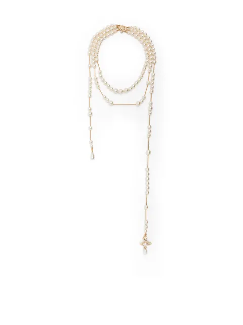 Vivienne Westwood wrap-around pearl necklace