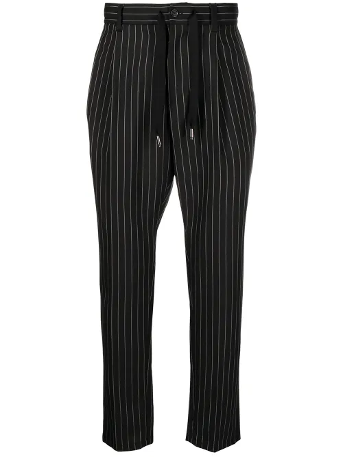 Pantalon crop à fines rayures - Dolce & Gabbana - Modalova