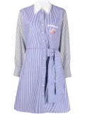 Chloé pinstripe-pattern shirtdress - Blue