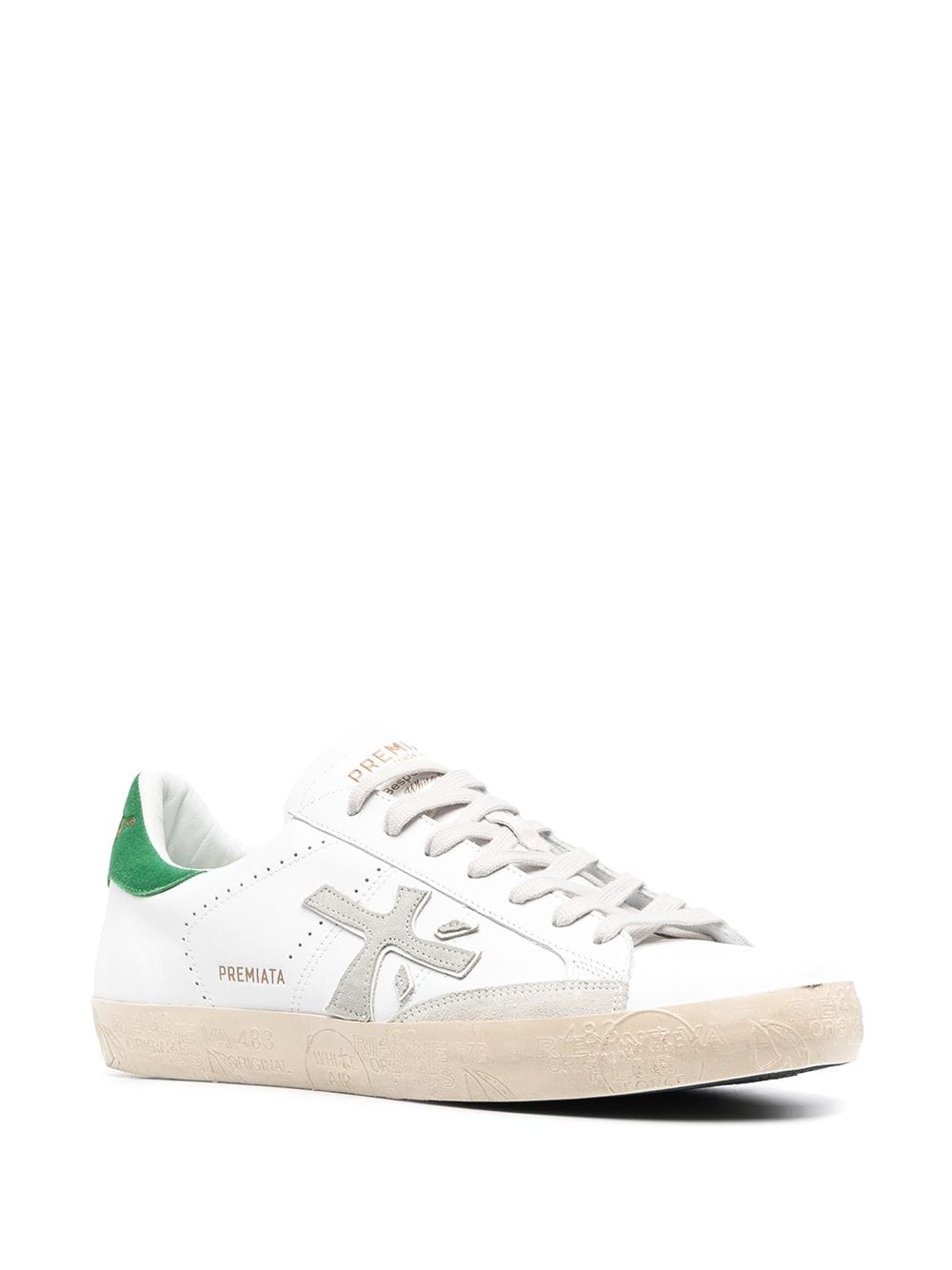 Shop Premiata Steven Low-top Sneakers In White