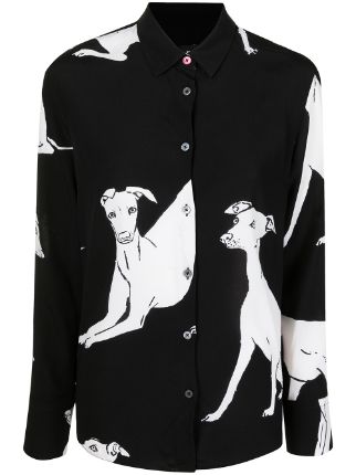 greyhound print shirt