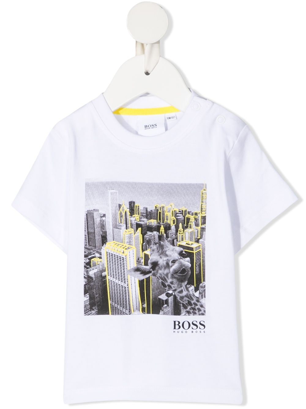 фото Boss kidswear футболка с графичным принтом